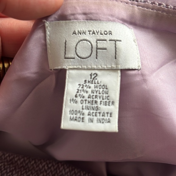 Ann Taylor LOFT skirt 72%wool - Picture 4 of 10